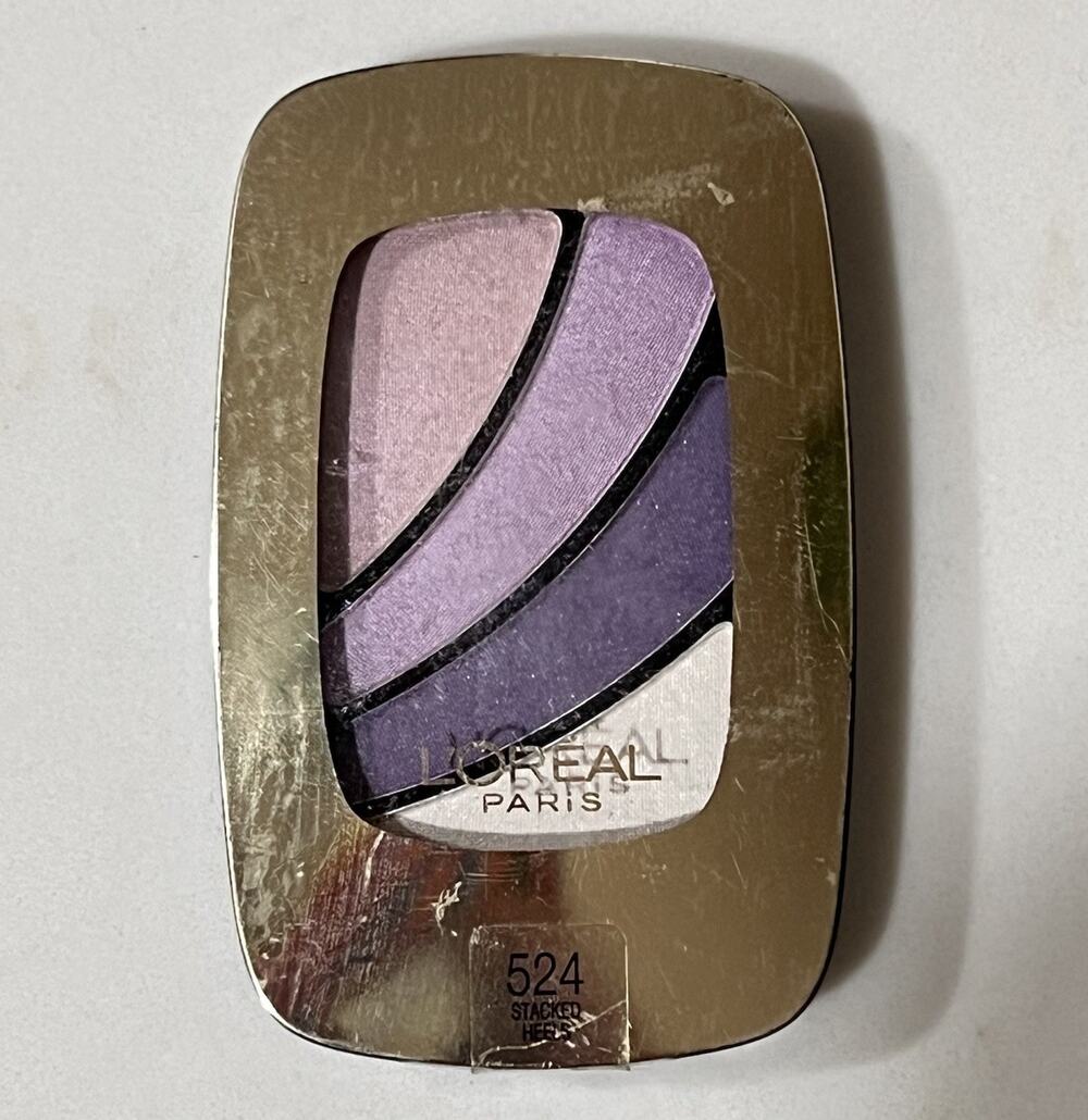 Loreal Colour Riche Dual Effects Eyeshadow 524 STACKED HEELS Purple Pink Retro